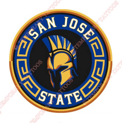 San Jose State Spartans Customize Temporary Tattoos Stickers NO.6134